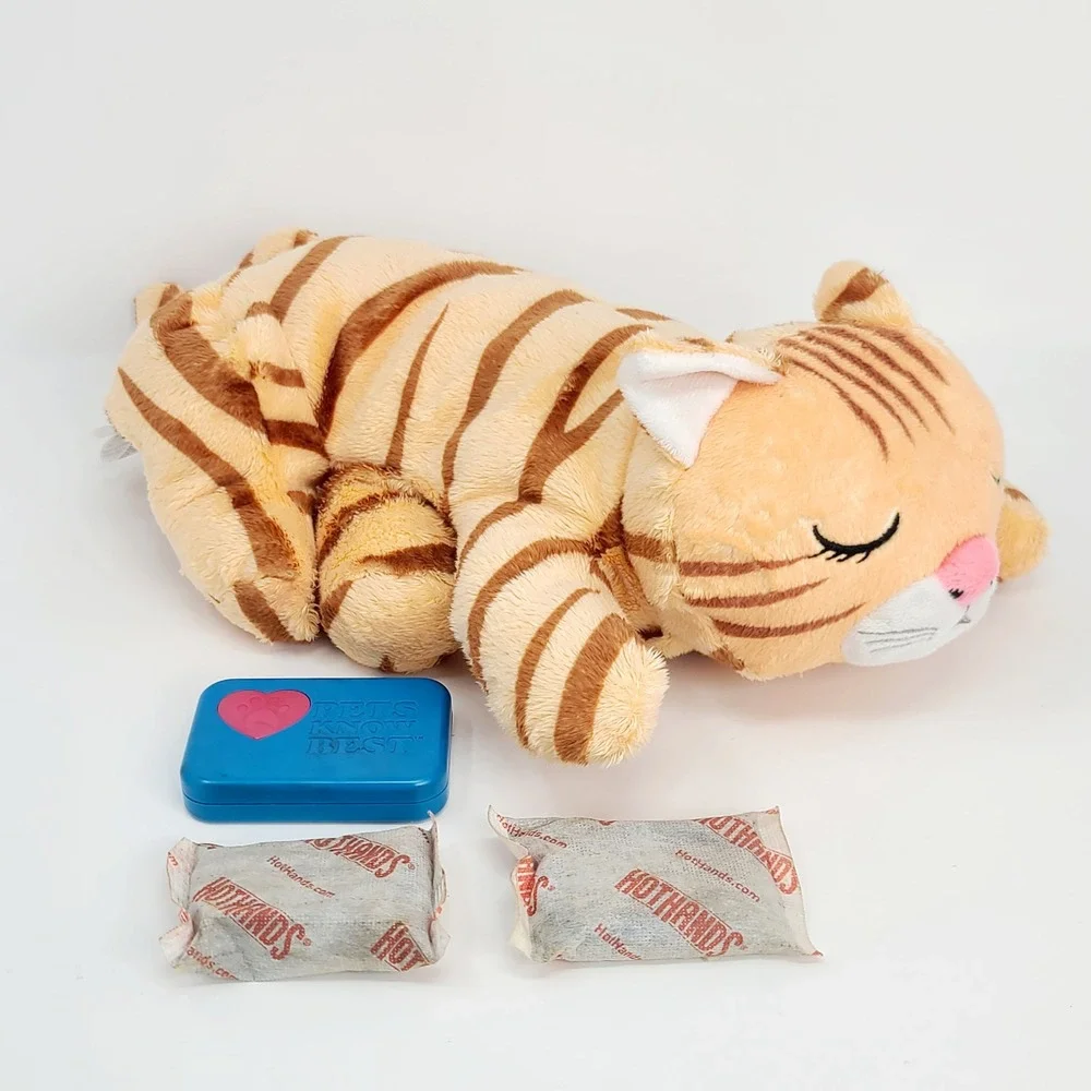 Pet Knows Best Huggie Kitty Soothing Pet Companion Sound Vibration Heat TESTED